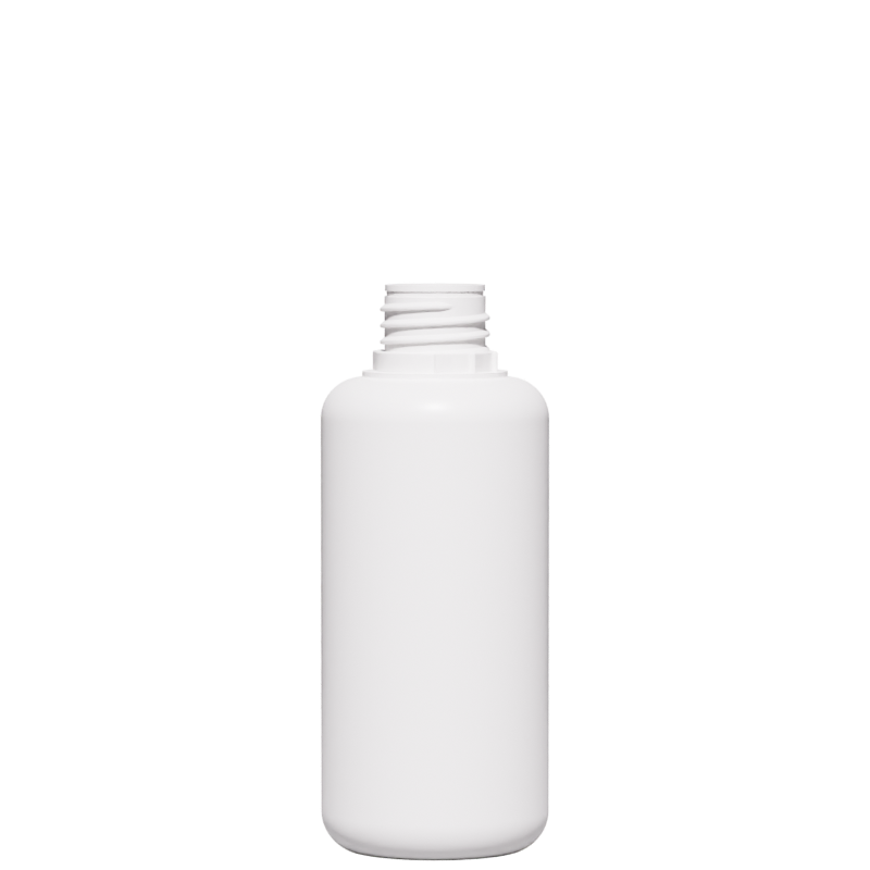 Round bottle 250 ml HDPE, neck 28TE, style BERNA
