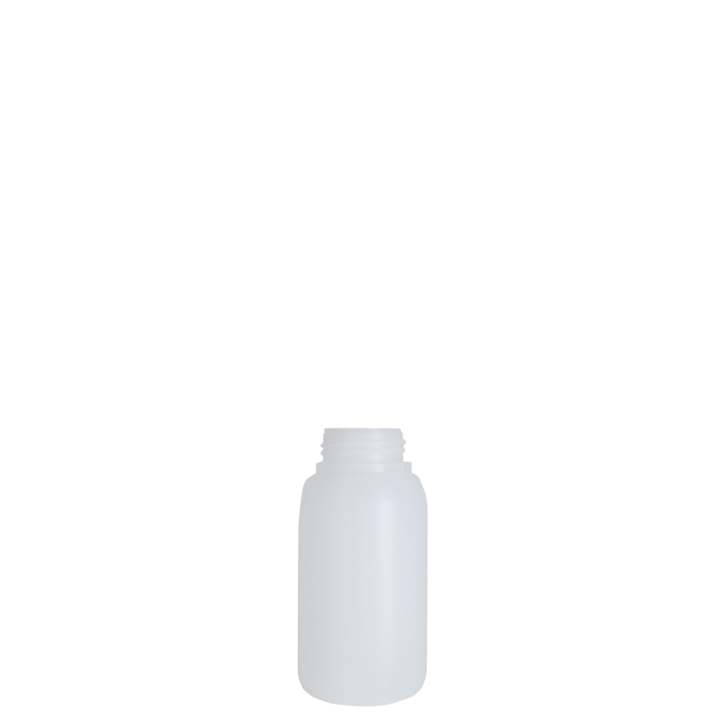 Cylindrical bottle 250 ml HDPE/COEX, neck 42TE, style ANTIGUA