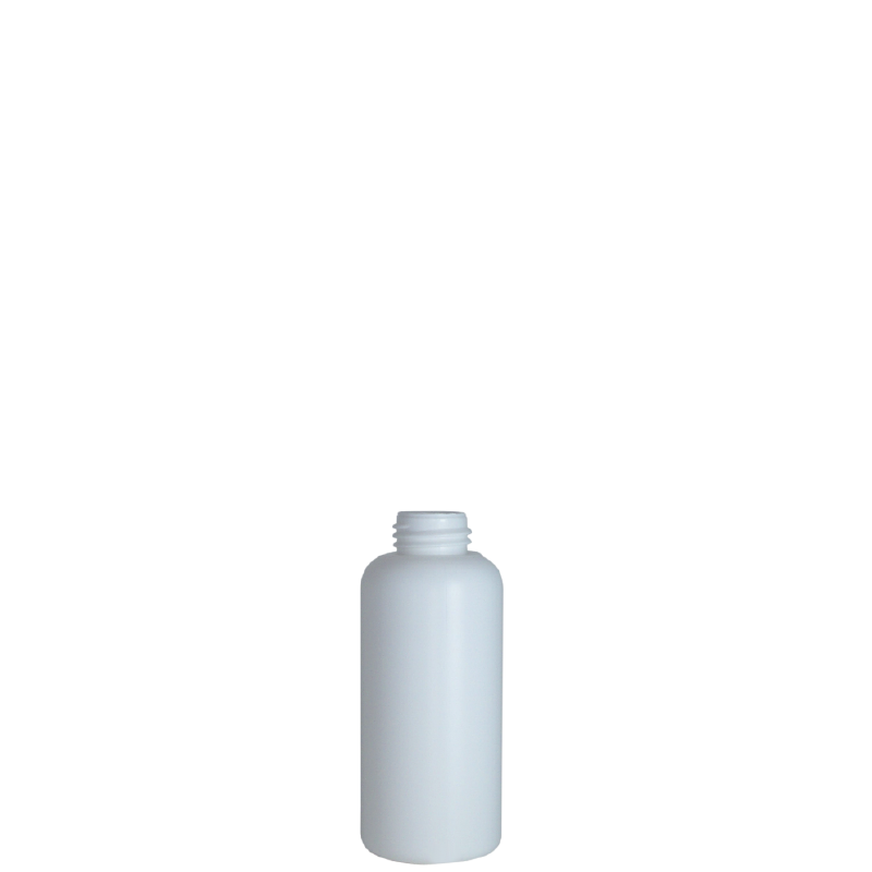Cylindrical bottle 100 ml HDPE/COEX, neck DIN25, style ZANZIBAR