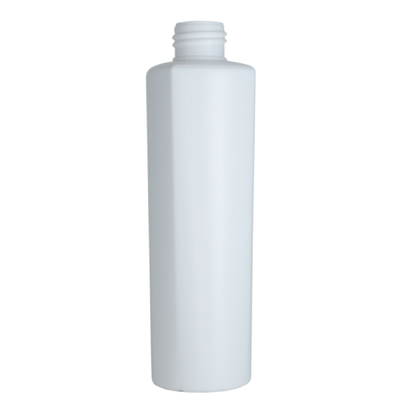 Semi-cylindrical bottle 250 ml, HDPE/PP, neck 24/410, style LOS ANGELES