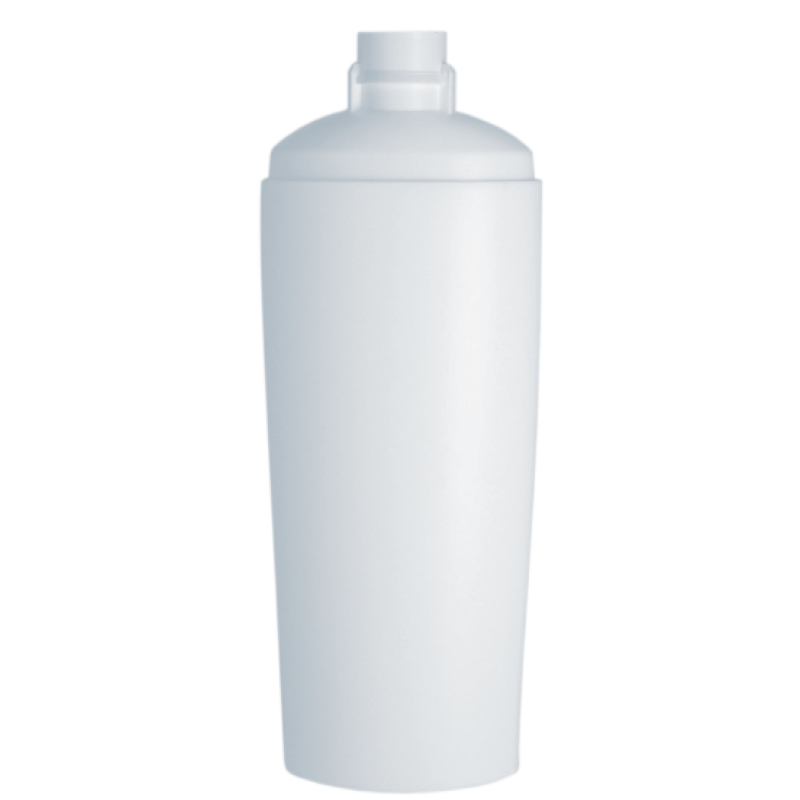 Oval bottle 400 ml HDPE/PP, neck snap-on, style IBIZA
