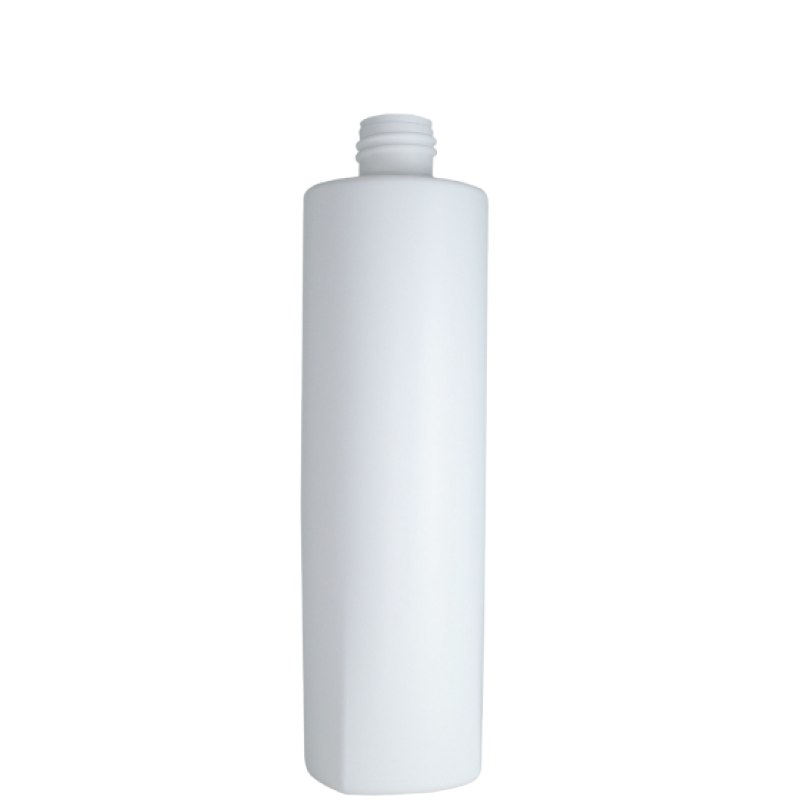 Semi-cylindrical bottle 500 ml, HDPE/PP, neck 28/415, style LOS ANGELES