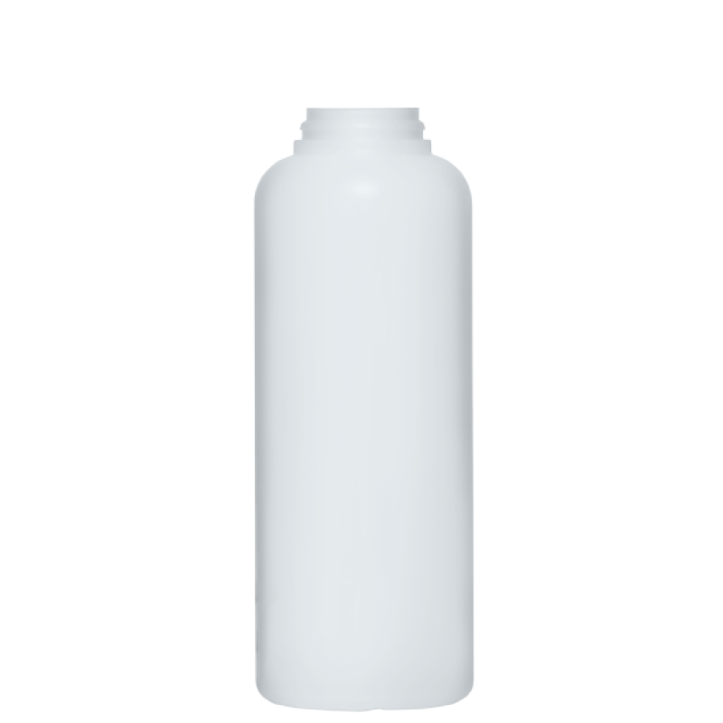 Round bottle for talc 500 ml HDPE, neck snap-on, style BERNA