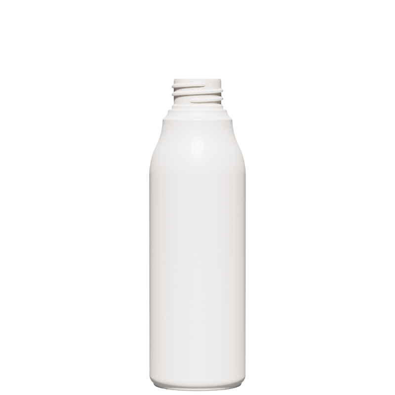 Trapezoidal bottle 250 ml HDPE/PP, neck 28/410, style ISLANDA